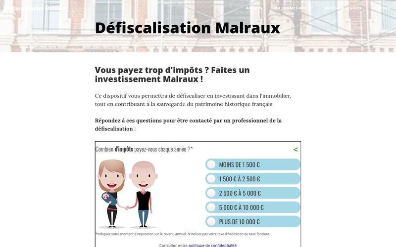 Des infos sur la défiscalisation Malraux